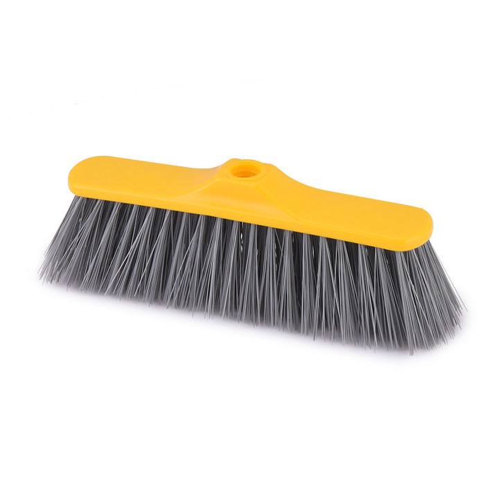 Push Broom Brush Soft Sweeping Broom with  Long Handle for Bathroom