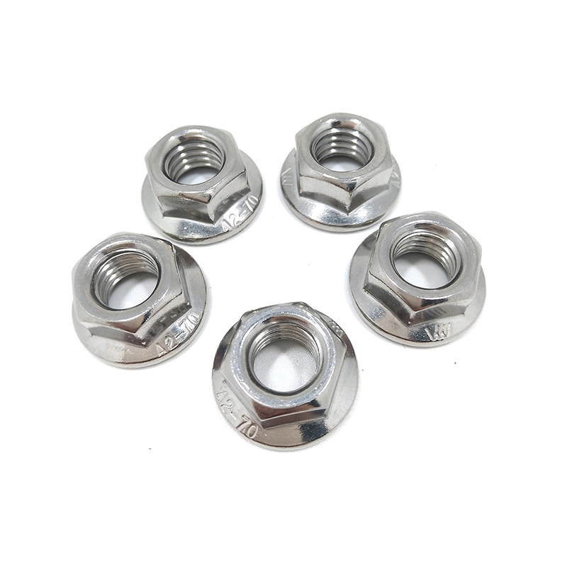 DIN6923 Carbon Steel Zinc Coated Stainless Steel Hexagon Flange Nut with Serration