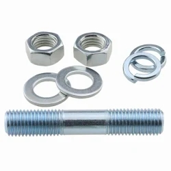 China Factory Price  DIN938 Carbon Steel Class 4.8 8.8 12.9 Zinc Plated ZP Double End Threaded Studs  Dual Thread Stud