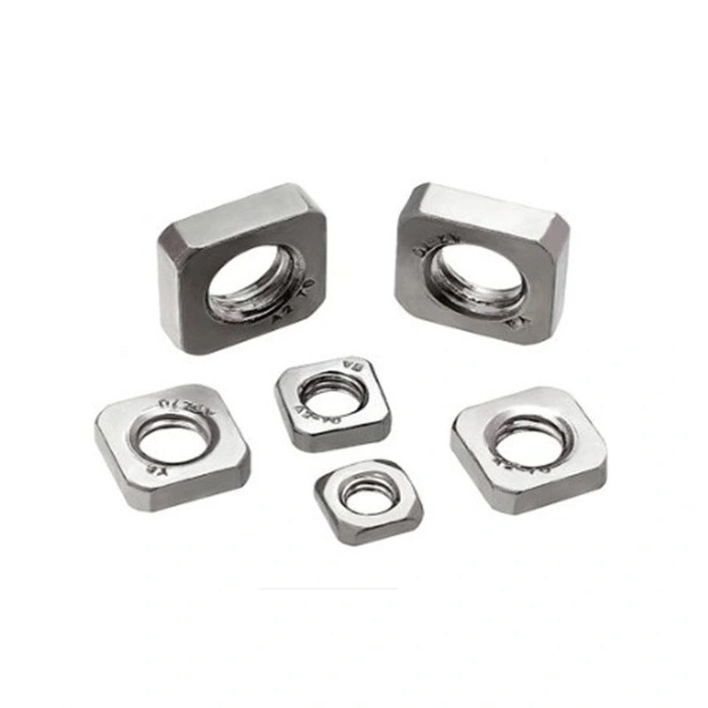 Chinese wholesale Hex Coupling Nut - Carbon Steel DIN 557/562 Zinc Coated Square Nut  – Qijing