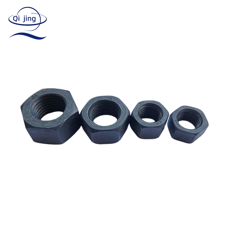 DIN 934 Carbon Steel Zinc Plated YZP Black Finish Hex Nuts