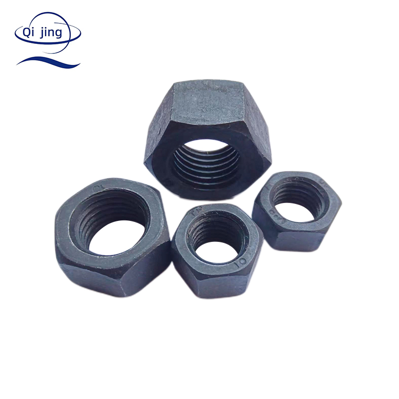DIN 934 Carbon Steel Zinc Plated YZP Black Finish Hex Nuts