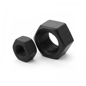 New Arrival China Pronged T Nut - High Tensile DIN 934 Black Hex Nuts  – Qijing