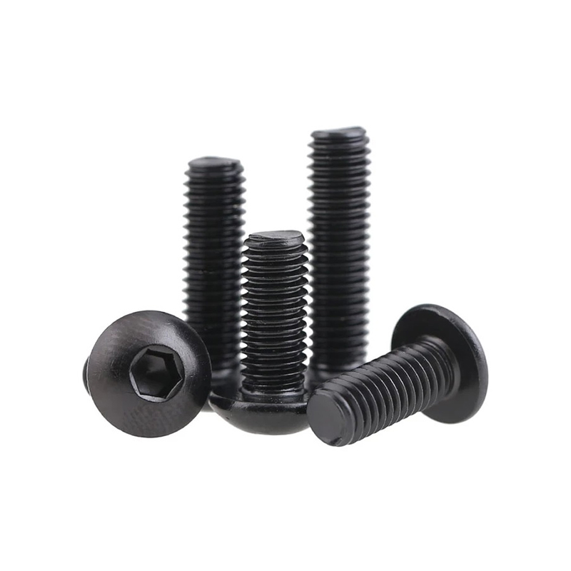 Factory Supplier ISO7380 Carbon Steel Black FinishHex Socket Button Head Screw  Allen Hex Screws