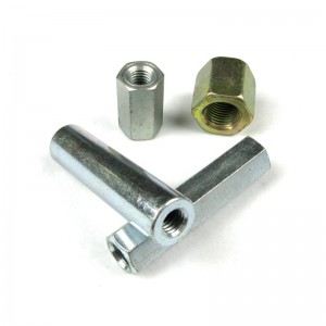 Professional China Bearing Lock Nut - DIN6334 Carbon Steel Hex Coupler Nut/ Round Nuts  – Qijing