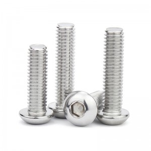 Factory Outlets Bolt Thread Types -  Factory Supplier ISO7380 Stainless Steel A2-70 A4-70 Hex Socket Button Head Screw  Allen Hex Screws   – Qijing
