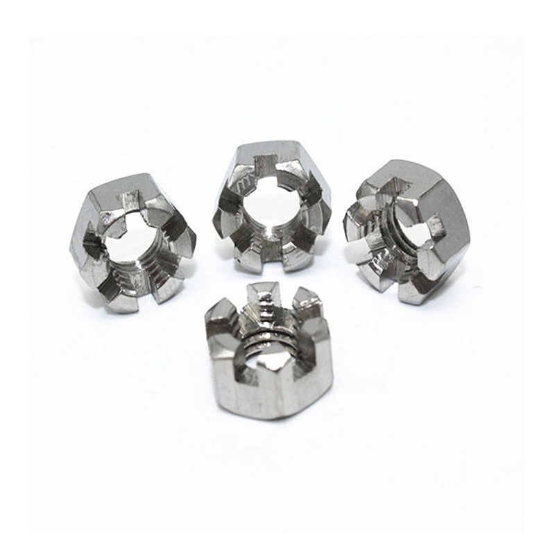 DIN 935 Stainless Steel 304/316 Hexagonal Slotted Nut