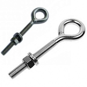 China Factory for Concrete Floor Bolts - China Manufacturer DIN580 Zinc Plated Black Finish Lifting Eye Bolt  – Qijing