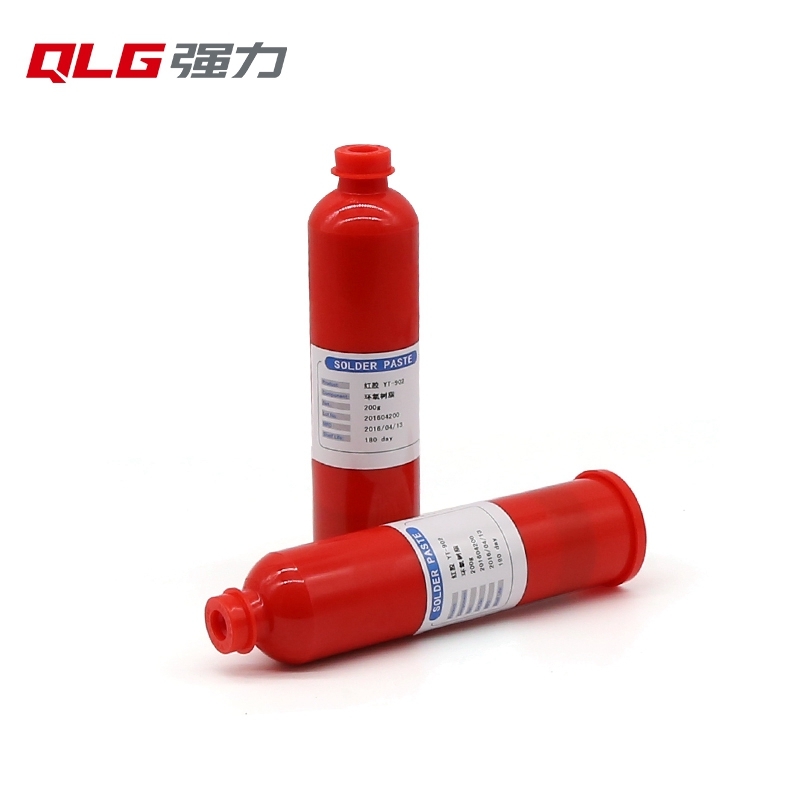 For PCB BGA SMT selvklebende forsegling 200g Tube Epoksyharpiks rødt lim dispensering sjablongutskrift Loddemetall