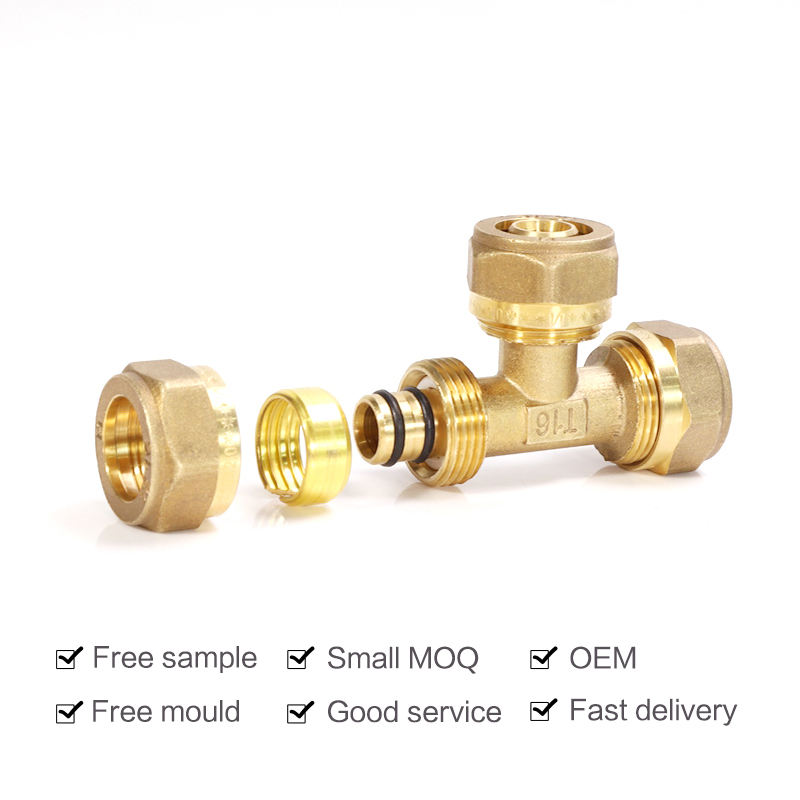 Brass Compression fitting Equal Tee Featured Image