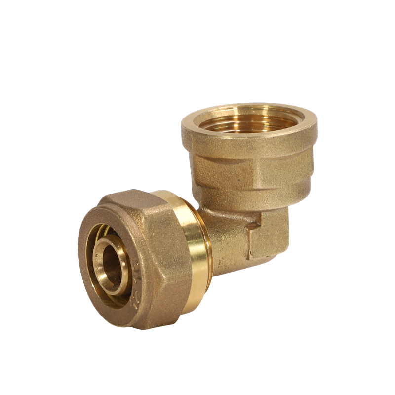 China High Quality Pex Pipe System Manufacturer –  Brass compression fitting Female Thread Elbow – Fenghe