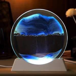 New 3D quicksand painting hourglass home decoration crafts simple atmosphere light