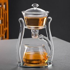 Glass tea set combination household lazy tea maker automatic teapot office reception kung fu supplies