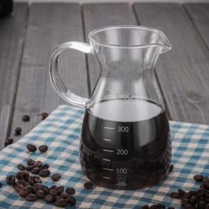 Coffee Brewer Pot Glass Hand Drip Pyrex Share Kettle High Temperature Resistant Glass Coffee Pot