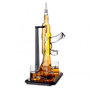 Whiskey set vertical 4 cup gun type wine dispenser bullet cup portable Wine container can be modified