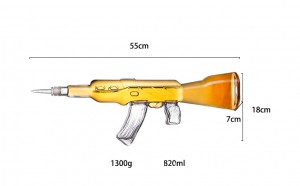 Whiskey set vertical 4 cup gun type wine dispenser bullet cup portable Wine container can be modified