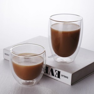 Double Walled Espresso Cups for Latte Cappuccino Cocoa Milk Cafe Juice