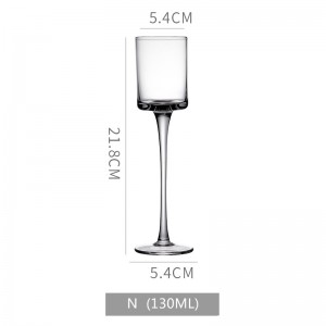 Creative handmade tall crystal cocktail glass scent glass whiskey cup tulip cup tasting goblet