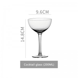 Mesoemia creative crystal goblet cocktail glass tall champagne glass