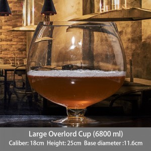 Super Hero Large Glass Beer Mug Creative Internet Celebrity Spoof Wine Glass Large Capacity Social Trick Beer Mug