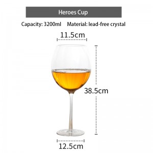Super Hero Large Glass Beer Mug Creative Internet Celebrity Spoof Wine Glass Large Capacity Social Trick Beer Mug