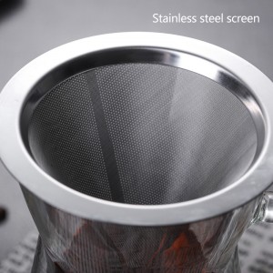 High borosilicate glass hand brew coffee pot coffee set double glass home daily use coffee pots
