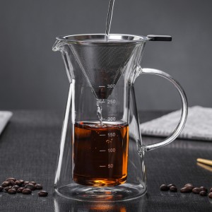 High borosilicate glass hand brew coffee pot coffee set double glass home daily use coffee pots