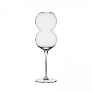 Creative Sugarloaf Crystal Glass Cup Tall Cocktail Juice Glasses for Wine Bar Goblet