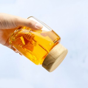 Wholesale Premium Sealed Honey Jars Glass Honey Jars Kitchen Canning Jars Storage Jars Jams Sauces Dispensing Jars