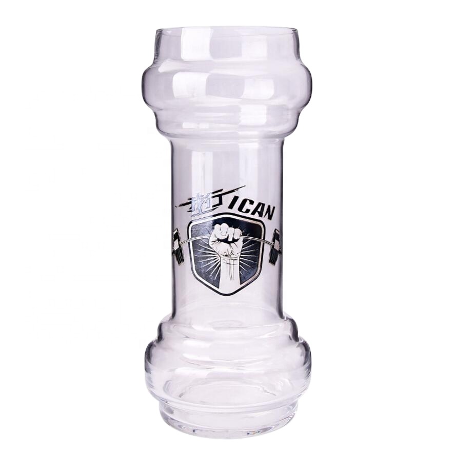 China Supplier Glass Cup With Lid - craft gift handblow customize logo glass large capacity beer glass cup water cup – Qiaoqi