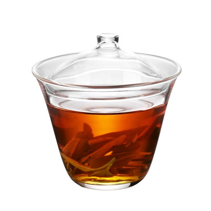 high borosilicate personalized glass Heat resistant glass tea bowl