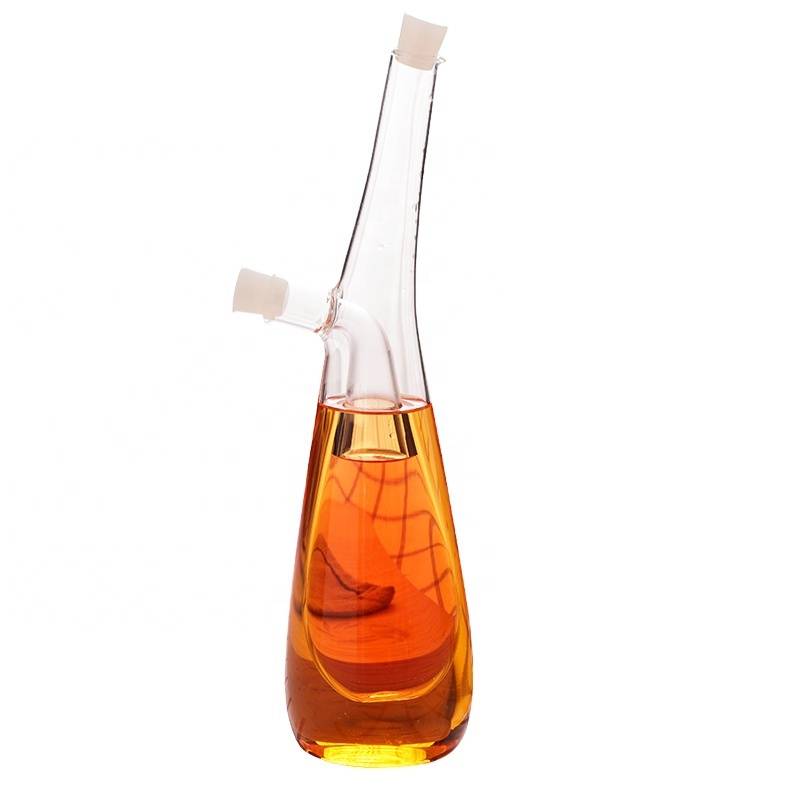 Hot sale new style clear glass oil and vinegar bottle glass bottle seasoning bottle