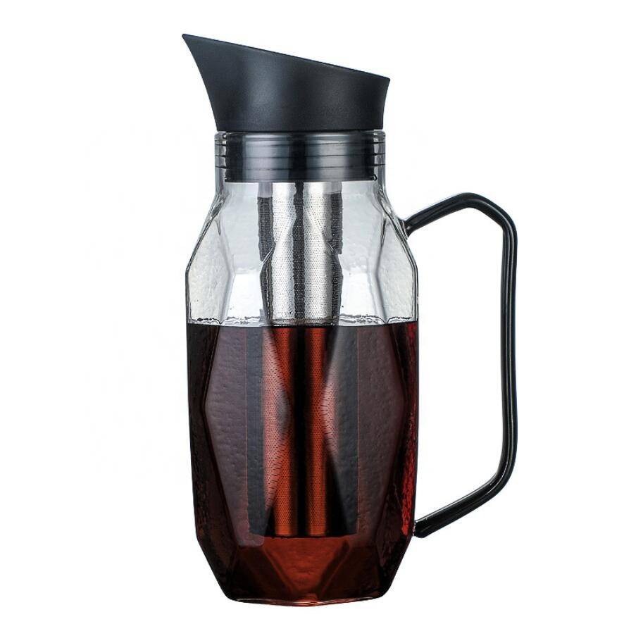 High borosilicate glass heat-resistant coffee maker High capacity glass carafe 1.0L coffee cold brew maker bottle china