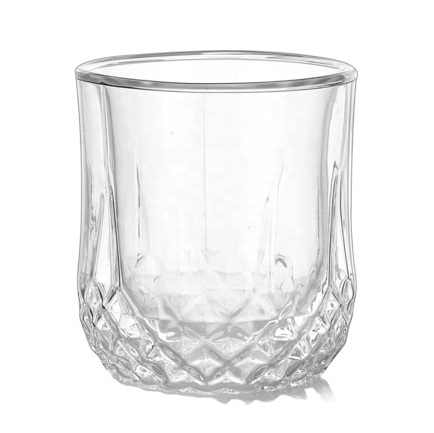 high borosilicate glass cup double wall glass cup 250ML whisky glass with OEM logo