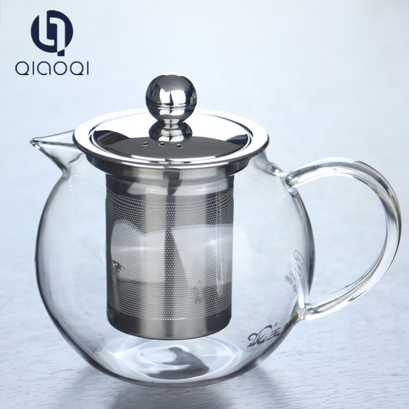 high borosilicate glass Heat resistant glass infusion tea pot