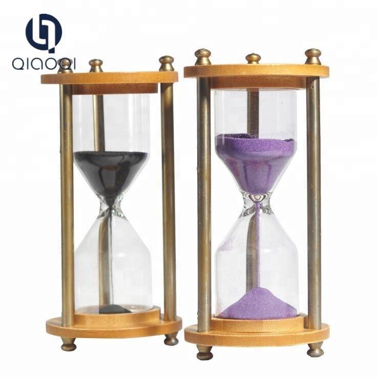 Super Purchasing for Glass Reusable Cup - Handmade Craft Glass Gift  DIY Glass Metal Hourglass Sand Timer Sand Clock – Qiaoqi