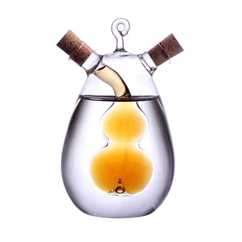 High quality clear glass cooking oil bottle olive oil dispenser