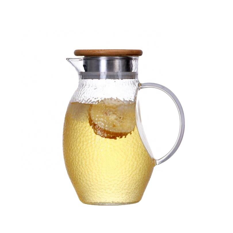 high quality 1300ml borosilicate drinking Cold Water Tea Glass tea pot
