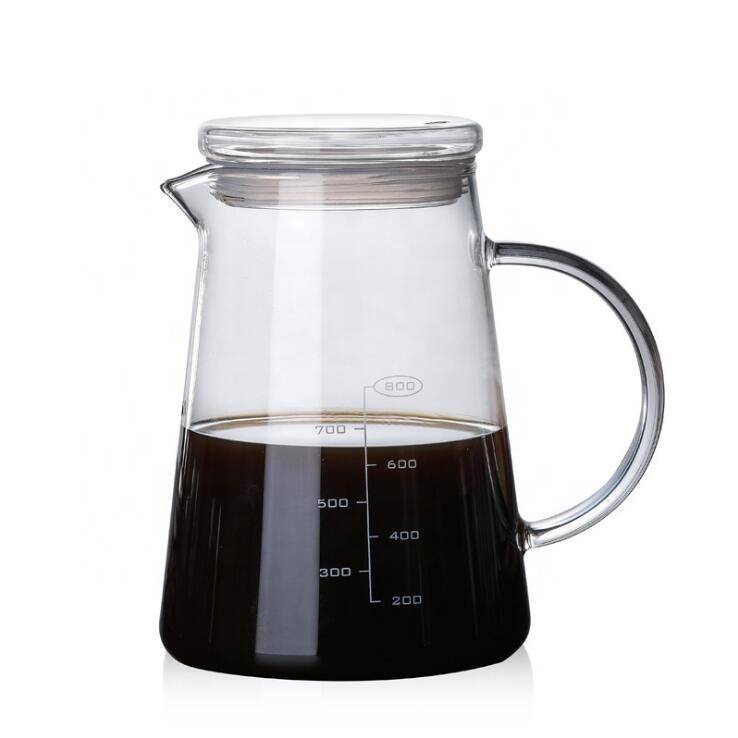 Chinese wholesale Drinking Mug With Natural Bamboo Lid - Wholesale borosilicate glass pyrex clear glass tea pot and coffee pot – Qiaoqi