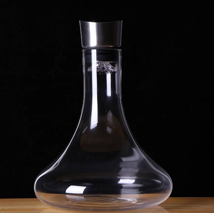high quality Hand Blown Crystal glass decanter red wine bottle