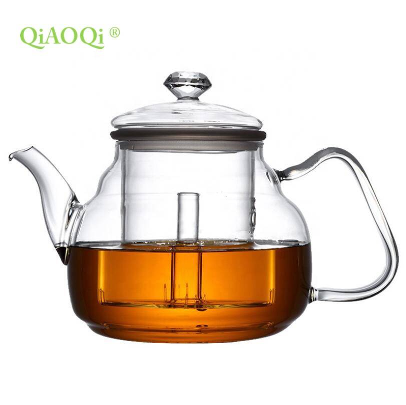 High quality glass teaware glass tea infuser glass teapot