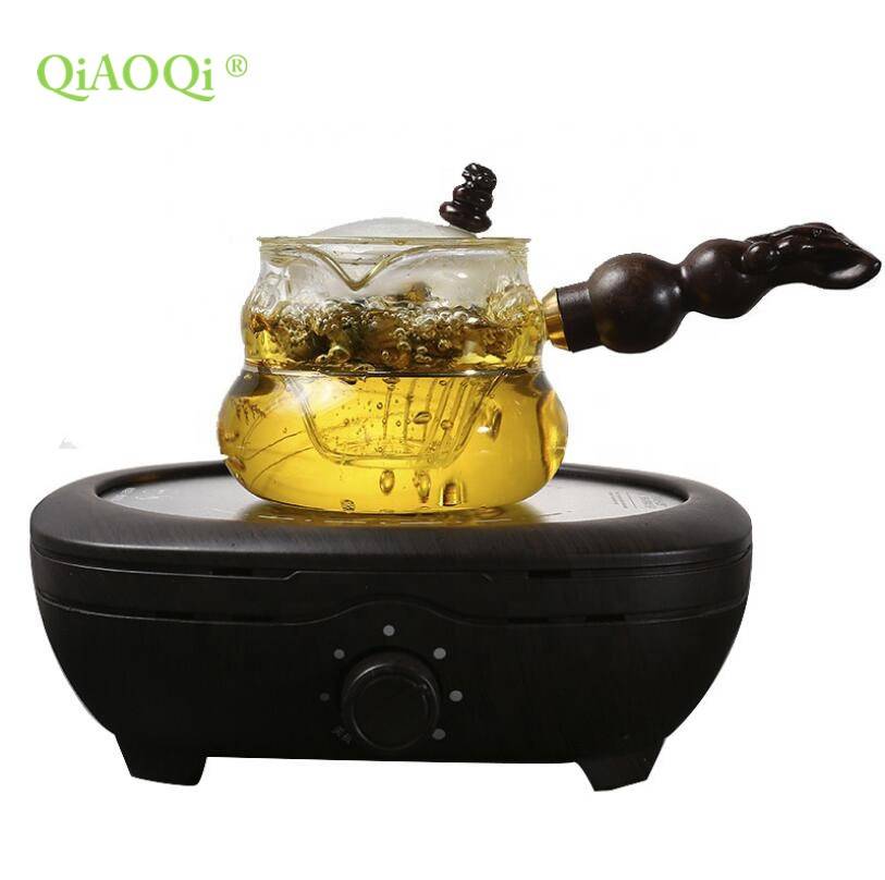 Hot sale Crystal Glass Decanter - High Borosilicate Glass Cooking Pot with Side Handle – Qiaoqi