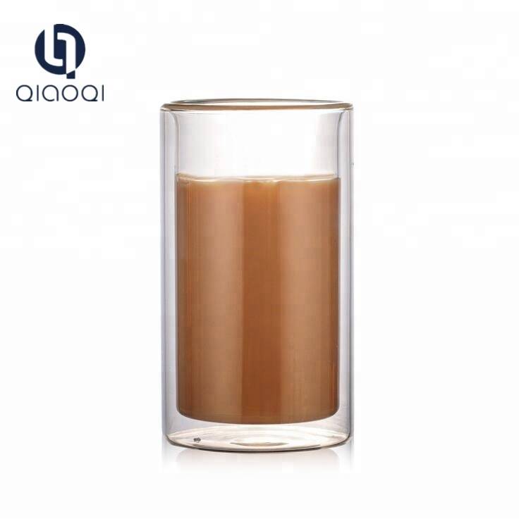 Factory Price New Design double wall glass cup for coffee milk