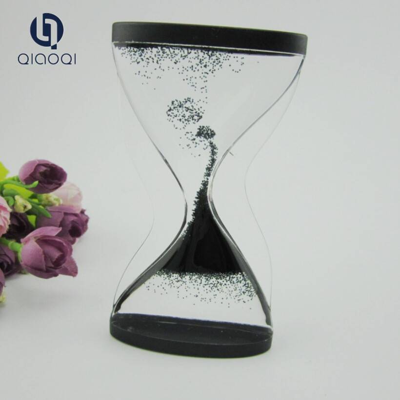 Direct Factory Price Cute Promotion acrylic liquid oil hourglass timer
