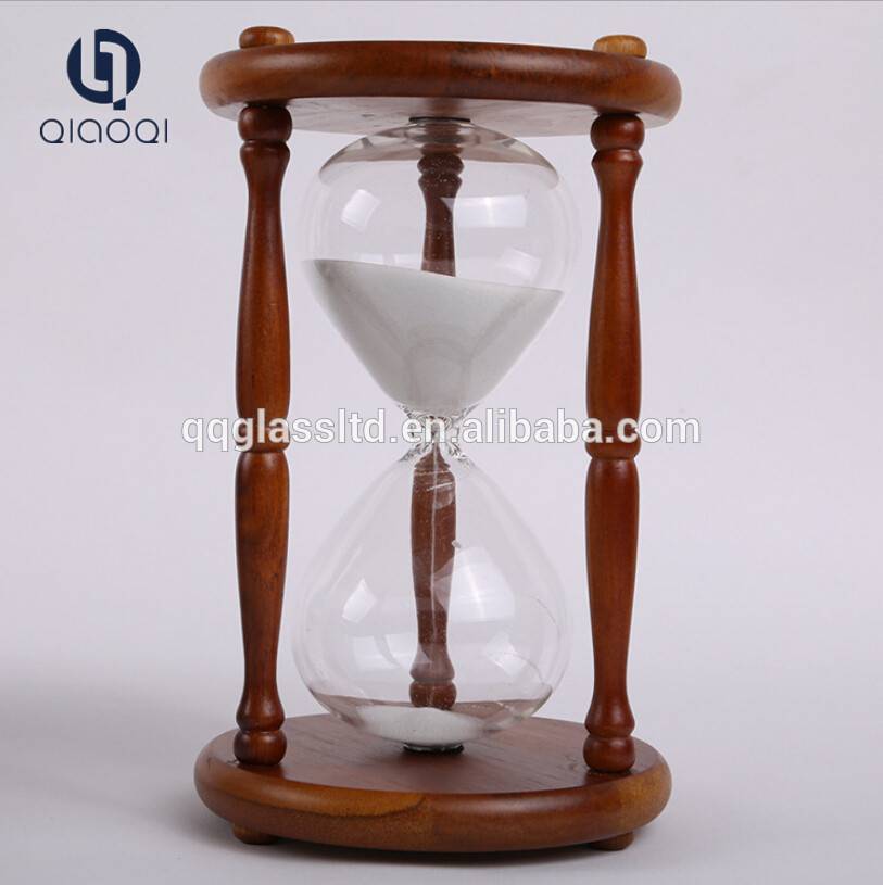 factory price High quality large solid wood 1 hour hourglass sand time