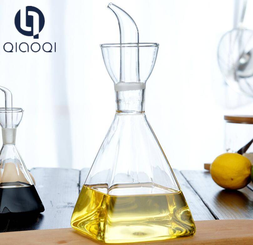 Kitchen glassware glass bottle for cooking oil