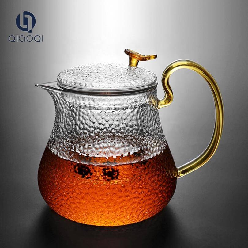 Europe style for Vintage Whiskey Decanter - QIAOQI High borosilicate glass teapot transparent coffee pot – Qiaoqi