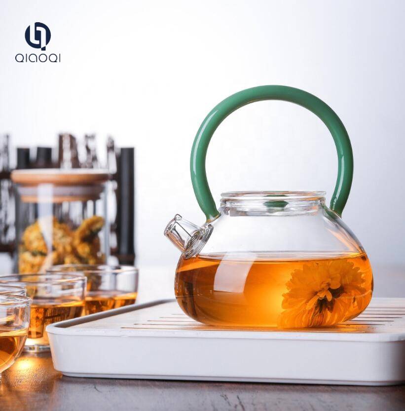 Travel tea set Glass Tea Cup Set Including 1 teapot and 4 tea cups