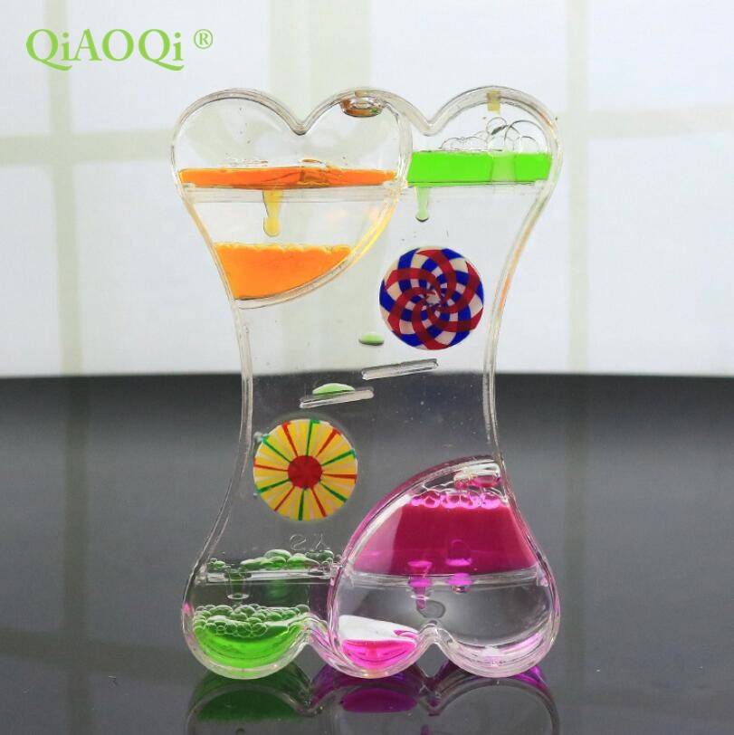 China Supplier Skull Whiskey Decanter - Double Heart Shape 3 colors Liquid Motion Timer – Qiaoqi