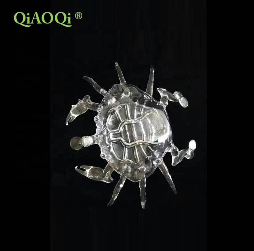 QiAOQi 500ml crab shape glass bottle for wine